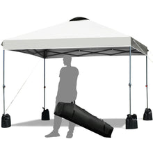 Load image into Gallery viewer, Gymax 10x10 FT Pop up Canopy Tent Wheeled Carry Bag 4 Canopy Sand Bag
