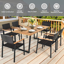 Load image into Gallery viewer, Gymax 7PCS Patio Garden Dining Set Outdoor Dining Furniture Set w/ Umbrella Hole
