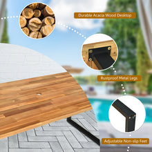 Load image into Gallery viewer, Gymax 7PCS Patio Garden Dining Set Outdoor Dining Furniture Set w/ Umbrella Hole
