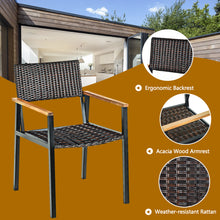 Load image into Gallery viewer, Gymax 7PCS Patio Garden Dining Set Outdoor Dining Furniture Set w/ Umbrella Hole
