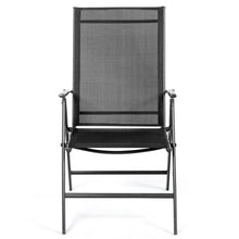 Load image into Gallery viewer, Gymax 2PCS Folding Chair Patio Garden Outdoor w/ Steel Frame Adjustable Backrest
