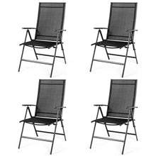 Load image into Gallery viewer, Gymax 4PCS Folding Chair Patio Garden Outdoor w/ Steel Frame Adjustable Backrest
