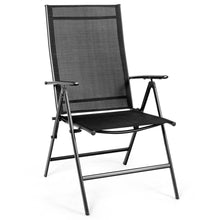 Load image into Gallery viewer, Gymax 4PCS Folding Chair Patio Garden Outdoor w/ Steel Frame Adjustable Backrest
