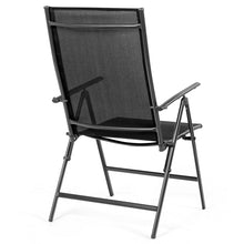 Load image into Gallery viewer, Gymax 4PCS Folding Chair Patio Garden Outdoor w/ Steel Frame Adjustable Backrest
