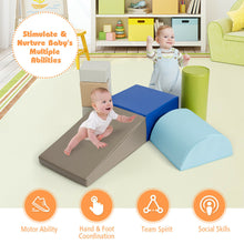 Load image into Gallery viewer, Gymax 6 Piece Climb Crawl Play Set Indoor Kids Baby Toddler Safe Soft Foam Blocks Toys
