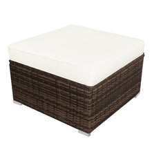 Load image into Gallery viewer, Gymax 5PCS Outdoor Furniture Set Patio Rattan Armless Chair &amp; Ottoman w/ Cushion

