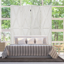 Load image into Gallery viewer, Gymax 5.6Ft Folding 4-Panel Wood Room Divider Privacy Screen Home Office White
