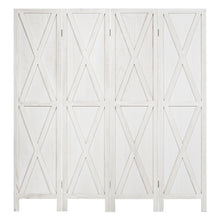Load image into Gallery viewer, Gymax 5.6Ft Folding 4-Panel Wood Room Divider Privacy Screen Home Office White
