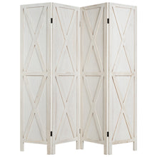 Load image into Gallery viewer, Gymax 5.6Ft Folding 4-Panel Wood Room Divider Privacy Screen Home Office White
