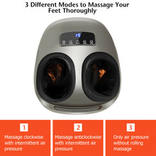 Load image into Gallery viewer, Gymax Foot Massager Shiatsu Deep Kneading Air Compression W/ Heat &amp; Timing
