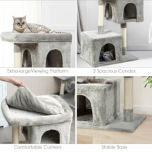 Load image into Gallery viewer, Gymax Luxury Cat Tree Cat Tower for Large Cats w/Double Cozy Plush Condos &amp; Sisal Post
