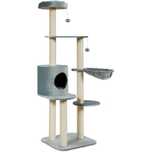 Load image into Gallery viewer, Gymax 56.5&#39;&#39; Multi-Level Cat Tree Kitten Climbing Tower w/Sisal Post &amp; Spacious Perches
