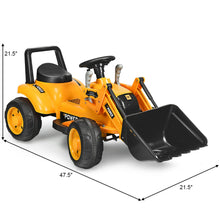 Load image into Gallery viewer, Gymax Kids Ride On Excavator Digger 6V Battery Powered Tractor w/Digging Bucket Yellow
