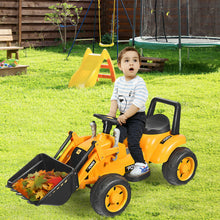 Load image into Gallery viewer, Gymax Kids Ride On Excavator Digger 6V Battery Powered Tractor w/Digging Bucket Yellow
