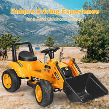 Load image into Gallery viewer, Gymax Kids Ride On Excavator Digger 6V Battery Powered Tractor w/Digging Bucket Yellow
