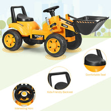 Load image into Gallery viewer, Gymax Kids Ride On Excavator Digger 6V Battery Powered Tractor w/Digging Bucket Yellow
