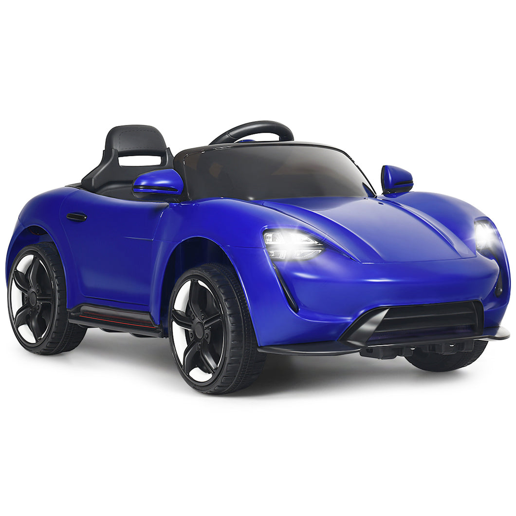 Gymax 12V Electric Kids Ride-on Car Vehicle w/ MP3 2.4G Remote Control Blue