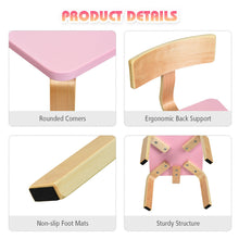 Load image into Gallery viewer, Gymax 3 Piece Kids Wooden Table and 2 Chairs Set Children Activity Art Desk Furniture
