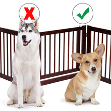 Load image into Gallery viewer, Gymax Folding Free Standing 3 Panel Wood Pet Dog Safety Fence
