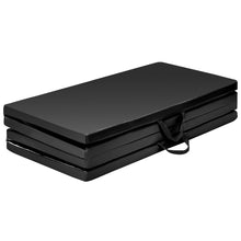 Load image into Gallery viewer, Gymax Foldable Gymnastics Exercise  Mat Tumbling Pad 4&#39; x 8&#39; w/ Carrying Handles Black
