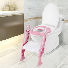 Load image into Gallery viewer, Gymax Foldable Potty Training Toilet Seat w/ Step Ladder Adjustable Baby Kids Home
