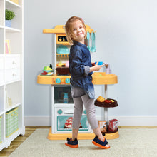 Load image into Gallery viewer, Gymax Kitchen Playset Kids Play Kitchen Toy Accessories Set w/Realistic Lights &amp;Sounds
