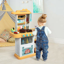 Load image into Gallery viewer, Gymax Kitchen Playset Kids Play Kitchen Toy Accessories Set w/Realistic Lights &amp;Sounds
