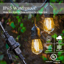 Load image into Gallery viewer, Gymax 19.5FT LED Outdoor Waterproof Commercial Grade Patio Globe String Lights Bulbs
