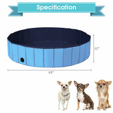 Load image into Gallery viewer, Gymax 63&#39;&#39; Foldable Dog Pet Pool Kiddie Bathing Tub Indoor Outdoor Portable Leakproof
