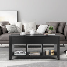 Load image into Gallery viewer, Gymax Lift Top Coffee Table w/ Storage Compartment Shelf Living Room Furniture Black
