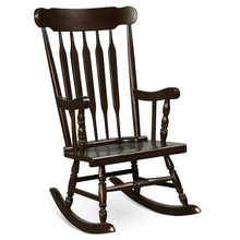 Load image into Gallery viewer, Gymax 2PCS Wooden Rocking Chair Single Rocker Indoor Garden Patio Yard Coffee
