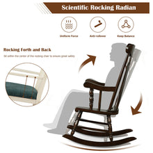 Load image into Gallery viewer, Gymax 2PCS Wooden Rocking Chair Single Rocker Indoor Garden Patio Yard Coffee

