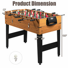 Load image into Gallery viewer, Gymax 48&#39;&#39; 3-In-1 Multi Combo Game Table Foosball Soccer Billiard Slide Hockey For Kids
