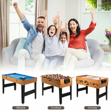 Load image into Gallery viewer, Gymax 48'' 3-In-1 Multi Combo Game Table Foosball Soccer Billiard Slide Hockey For Kids
