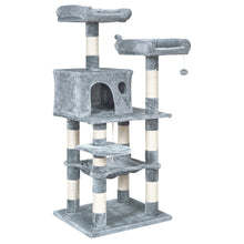 Load image into Gallery viewer, Gymax 55&#39;&#39; Multi-Level Cat Tree Condo Kitten Activity Tower w/ Hammock
