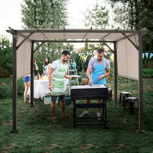 Load image into Gallery viewer, Gymax 10&#39; X 10&#39; Pergola Kit Metal Frame Gazebo &amp;Canopy Cover Patio Furniture Shelter

