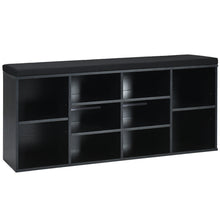 Load image into Gallery viewer, Gymax Entryway Padded Shoe Storage Bench 10-Cube Organizer Bench Adjustable
