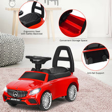 Load image into Gallery viewer, Gymax Licensed Mercedes Benz Kids Ride On Push Car Gliding Scooter w/Light&amp;Music Red
