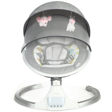 Load image into Gallery viewer, Gymax Baby Swing Electric Rocking Chair w/ Music Timer Mosquito Net Beige/Gray
