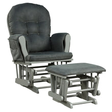 Load image into Gallery viewer, Gymax Baby Nursery Relax Rocker Rocking Chair Glider &amp; Ottoman Set w/ Cushion
