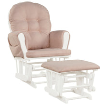 Load image into Gallery viewer, Gymax Baby Nursery Relax Rocker Rocking Chair Glider &amp; Ottoman Set w/ Cushion
