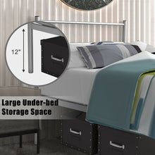 Load image into Gallery viewer, Gymax Twin Size Metal Bed Frame Platform Mattress Foundation W/ Headboard Silver
