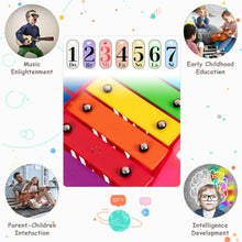Load image into Gallery viewer, Gymax 25 Notes Kids Glockenspiel Chromatic Metal Xylophone w/ Pink Case and 2 Mallets
