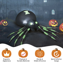 Load image into Gallery viewer, Gymax 6FT Halloween Inflatable Blow-Up Spider w/ LED Lights Outdoor Yard Decoration
