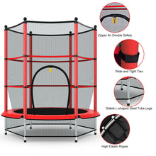 Load image into Gallery viewer, Gymax Kids Youth Jumping Round Trampoline Exercise W/ Safety Pad
