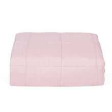 Load image into Gallery viewer, Gymax 7 lbs Heavy Weighted Blanket 3 Piece Set w/ Hot &amp; Cold Duvet Covers 41&#39;&#39;x60&#39;&#39; Pink
