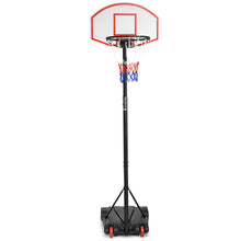 Load image into Gallery viewer, Gymax Basketball System Hoop Stand Backboard w/ Adjustable Height Wheels

