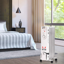 Load image into Gallery viewer, Gymax 1500W Oil Filled Radiator Space Heater w/ Adjustable Thermostat Home Office
