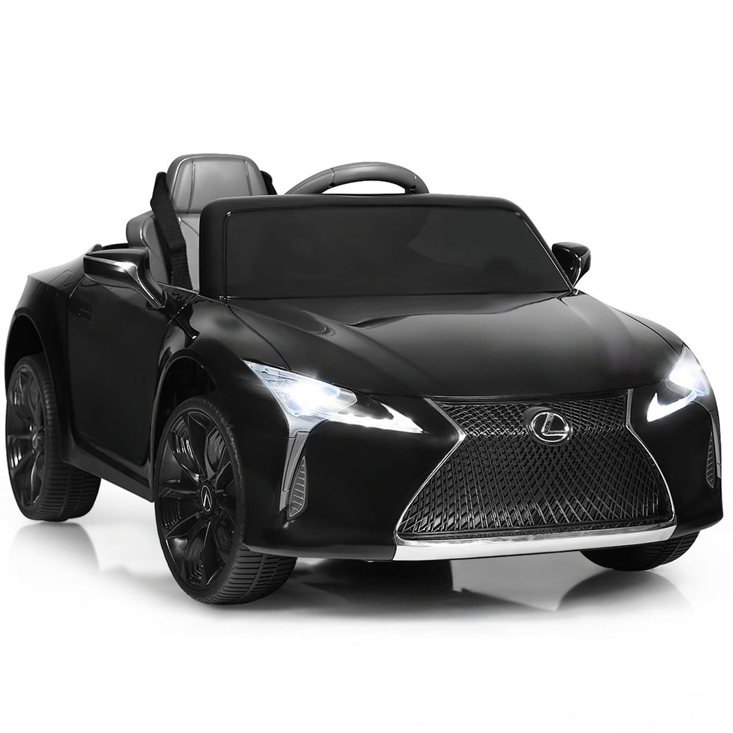 Gymax 12V Licensed Lexus LC500 Kids Ride On Car w/ MP3 Remote Control Black/Red/White