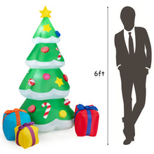 Load image into Gallery viewer, Gymax 6ft Inflatable Christmas Tree Indoor Outdoor Decoration w/ 3 Gift Boxes
